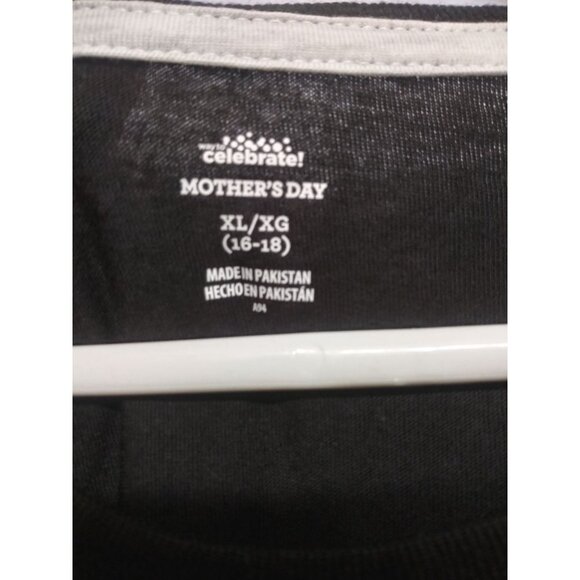 Women's Short Sleeve Blessed Mama Black T-Shirt XL - Picture 3 of 3